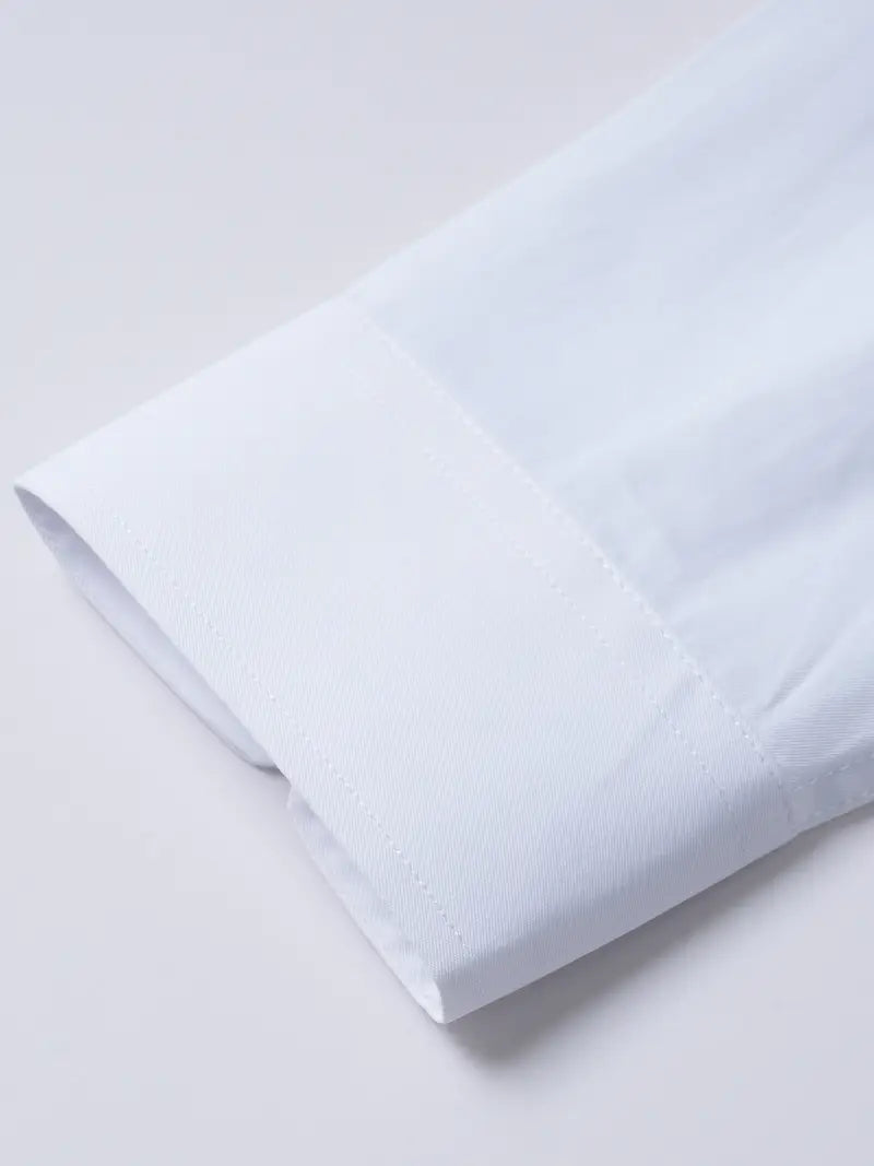 Huber™ | Enkel ensfarvet slim-fit skjorte