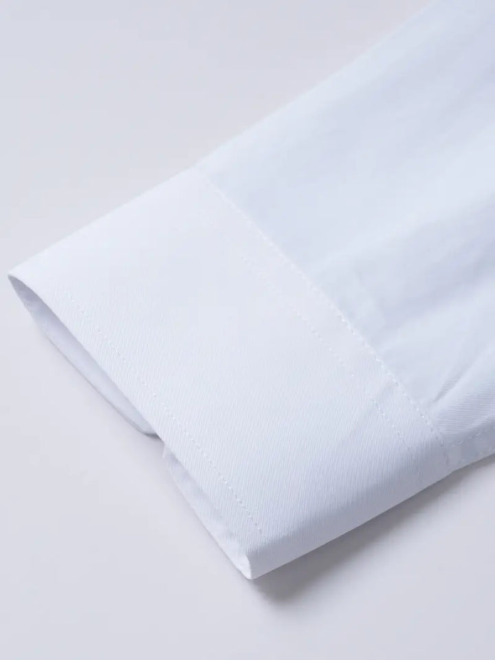 Huber™ | Enkel ensfarvet slim-fit skjorte