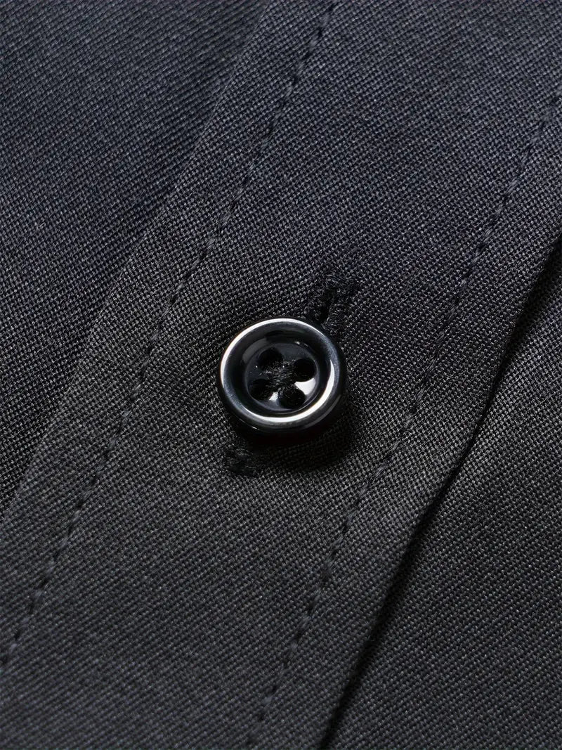 Huber™ | Enkel ensfarvet slim-fit skjorte