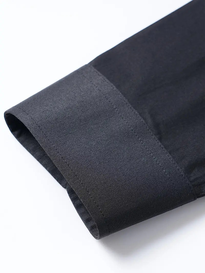 Huber™ | Enkel ensfarvet slim-fit skjorte