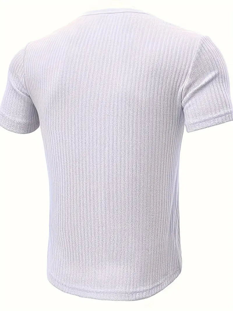 Bergmann™ | Økologisk Bomuld Henley Kortærmet T-shirt