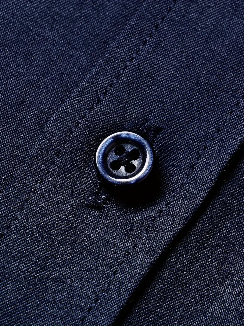 Huber™ | Enkel ensfarvet slim-fit skjorte