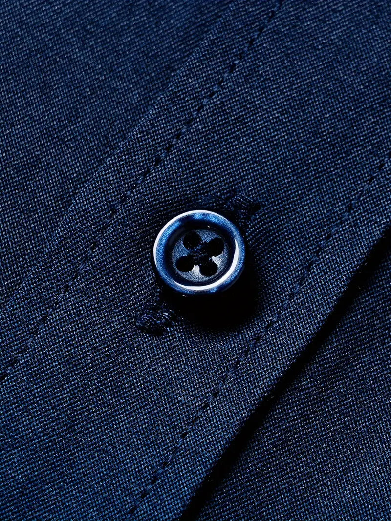 Huber™ | Enkel ensfarvet slim-fit skjorte