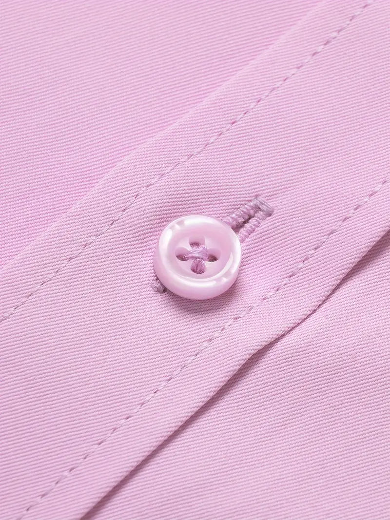 Huber™ | Enkel ensfarvet slim-fit skjorte