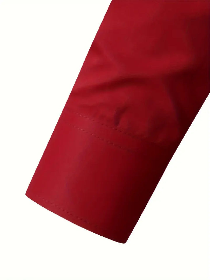 Huber™ | Enkel ensfarvet slim-fit skjorte