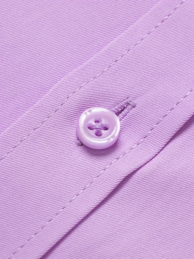 Huber™ | Enkel ensfarvet slim-fit skjorte