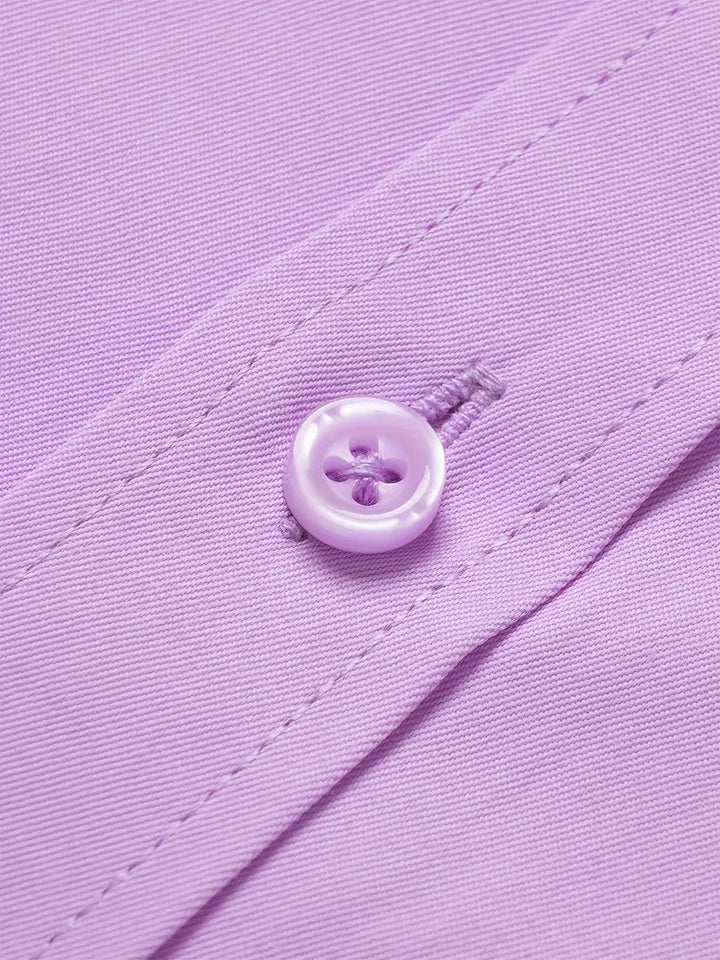 Huber™ | Enkel ensfarvet slim-fit skjorte